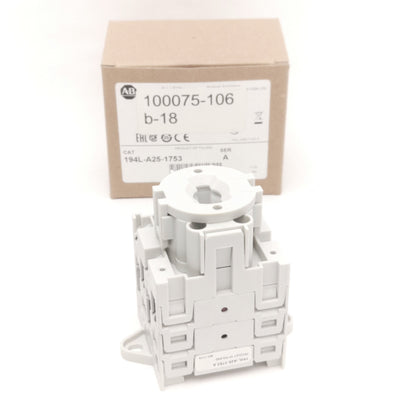 New Allen Bradley 194L-A25-1753 Disconnect Load Switch, 3-Pole, Rating: 25A 690VAC