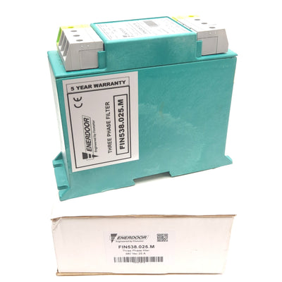New Enerdoor FIN538.025.M EMI/RFI Three Phase Filter, 480VAC 25A 50/60Hz
