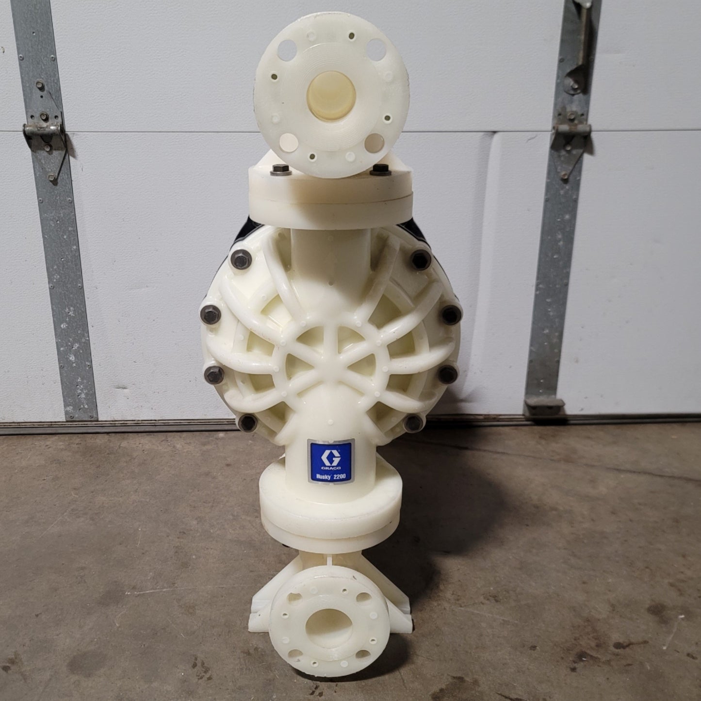 Used Graco 653525 Husky 2200 Air Operated Double Diaphragm Pump 2"ANSI/DIN, 200GPM