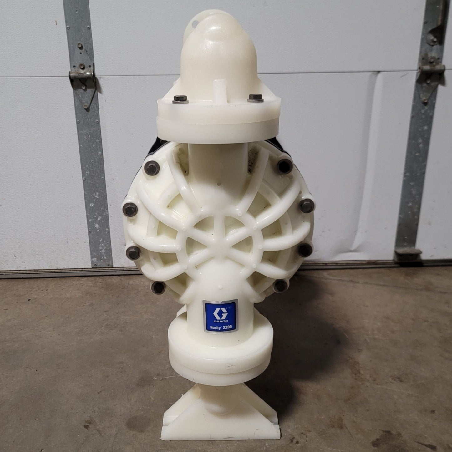 Used Graco 653525 Husky 2200 Air Operated Double Diaphragm Pump 2"ANSI/DIN, 200GPM