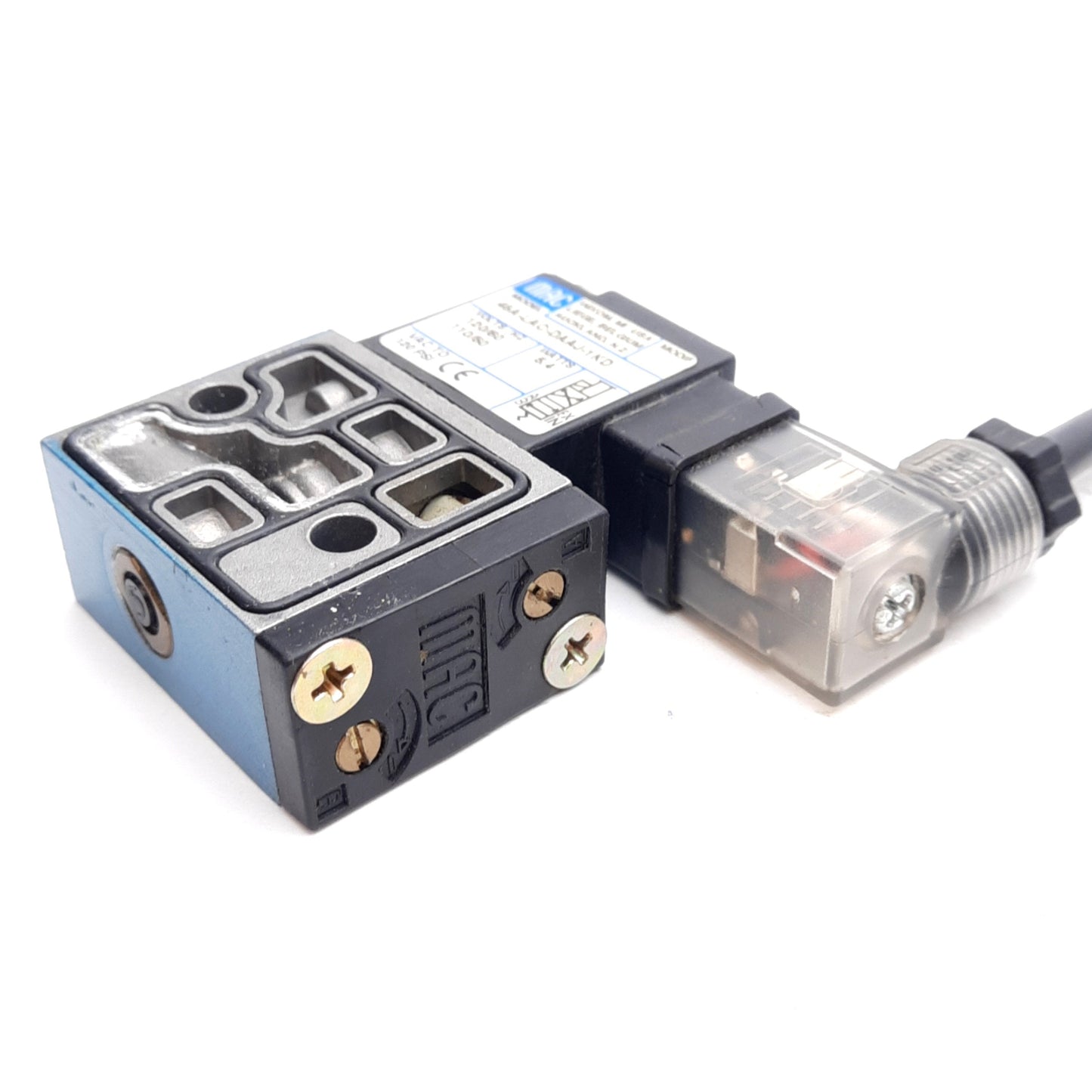 Used Mac 45A-LAC-DAAJ-1KD Base Mounted Solenoid Valve, 120VAC, Vac-120PSI, 1/8in NPT