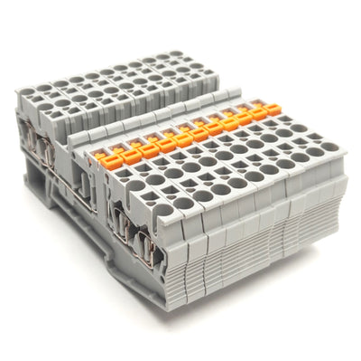 New – Open box Lot of 11 Phoenix Contact ST 2.5-Quattro-MT Disconnect Terminal Block, 300V 16A