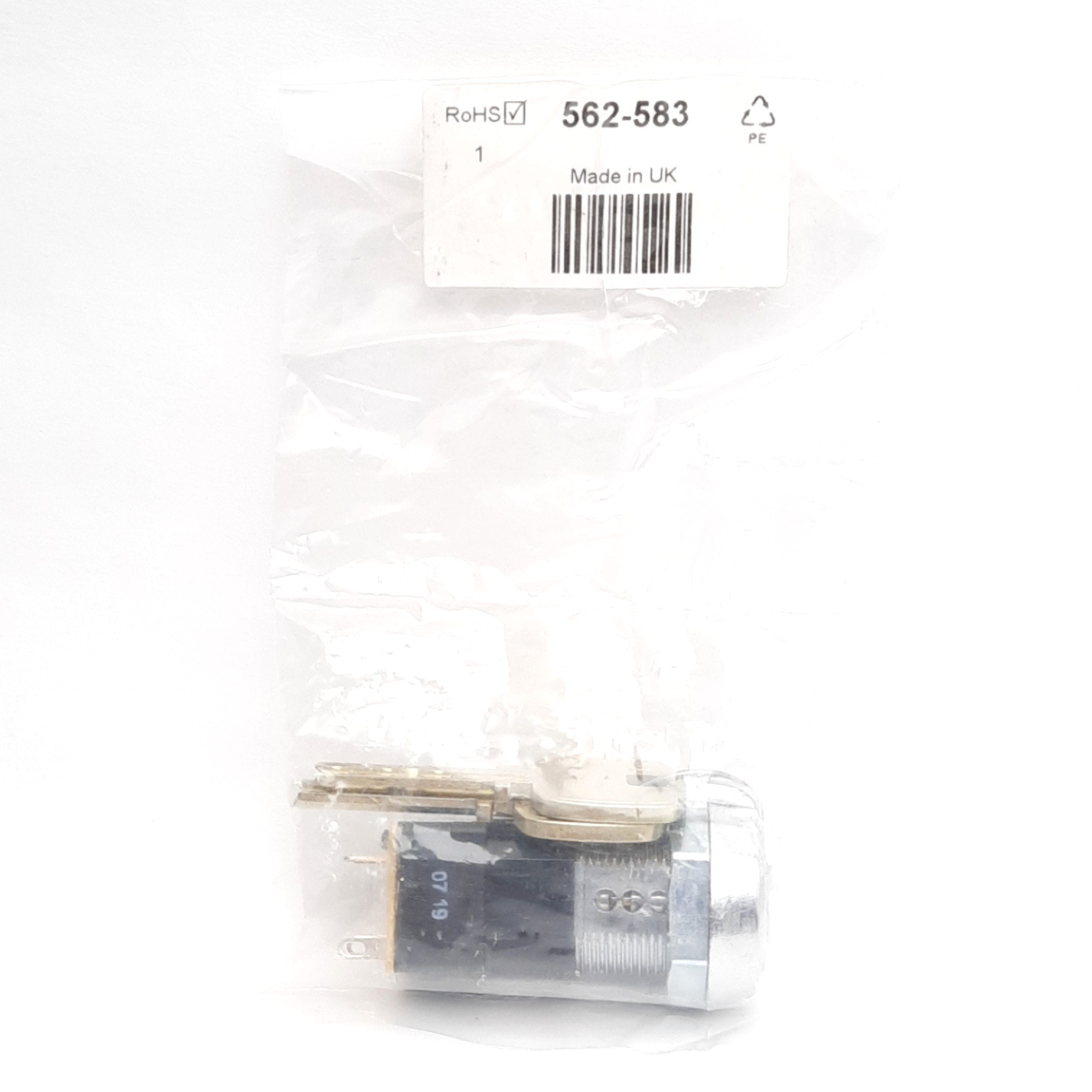 D Lock Switch Lorlin DSL-6-A-D Lock & Key Switch, 2-Position, DPST, 80A 250VAC Conta ...