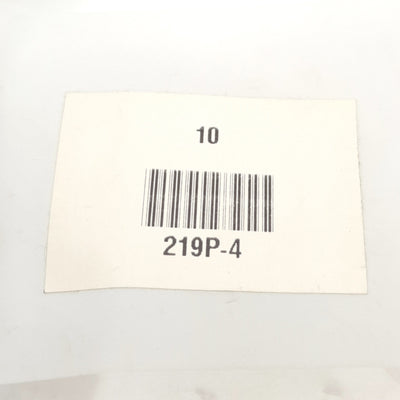 New Lot of 10 Parker 219P-4 Countersunk Hex Head Plug Brass Fittings, 1/4in NPT