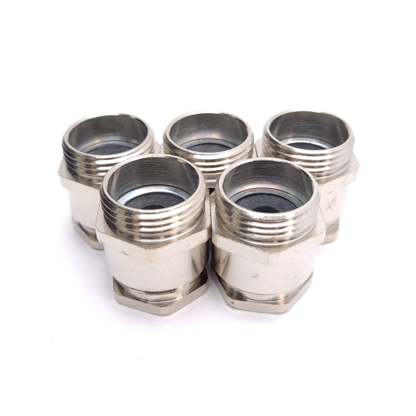 New – Open box Lot of 5 LAPP 52000320 Cable Clamp, PG13 Thread, Nickel-Plated Brass