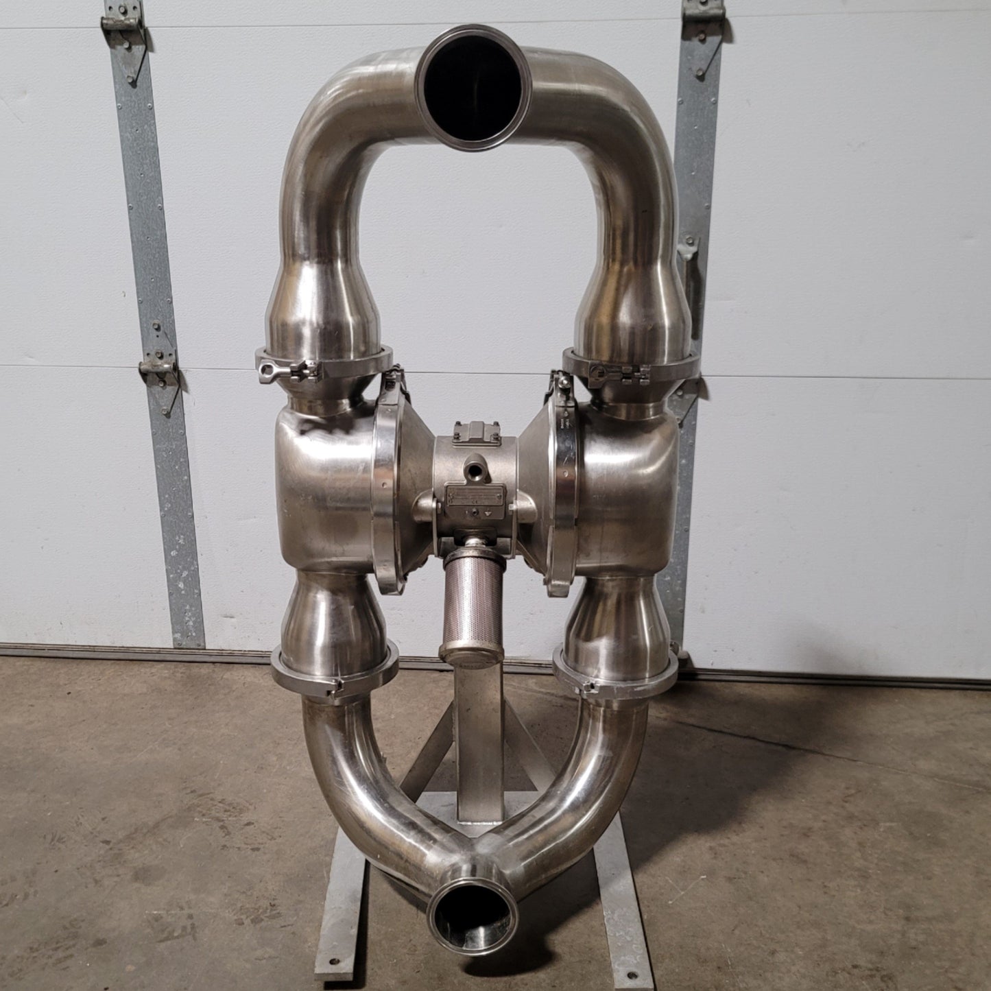 Used Graco SP4F.0000 SaniForce 2.0 HS Stainless Steel Pneumatic Diaphragm Pump 90GPM