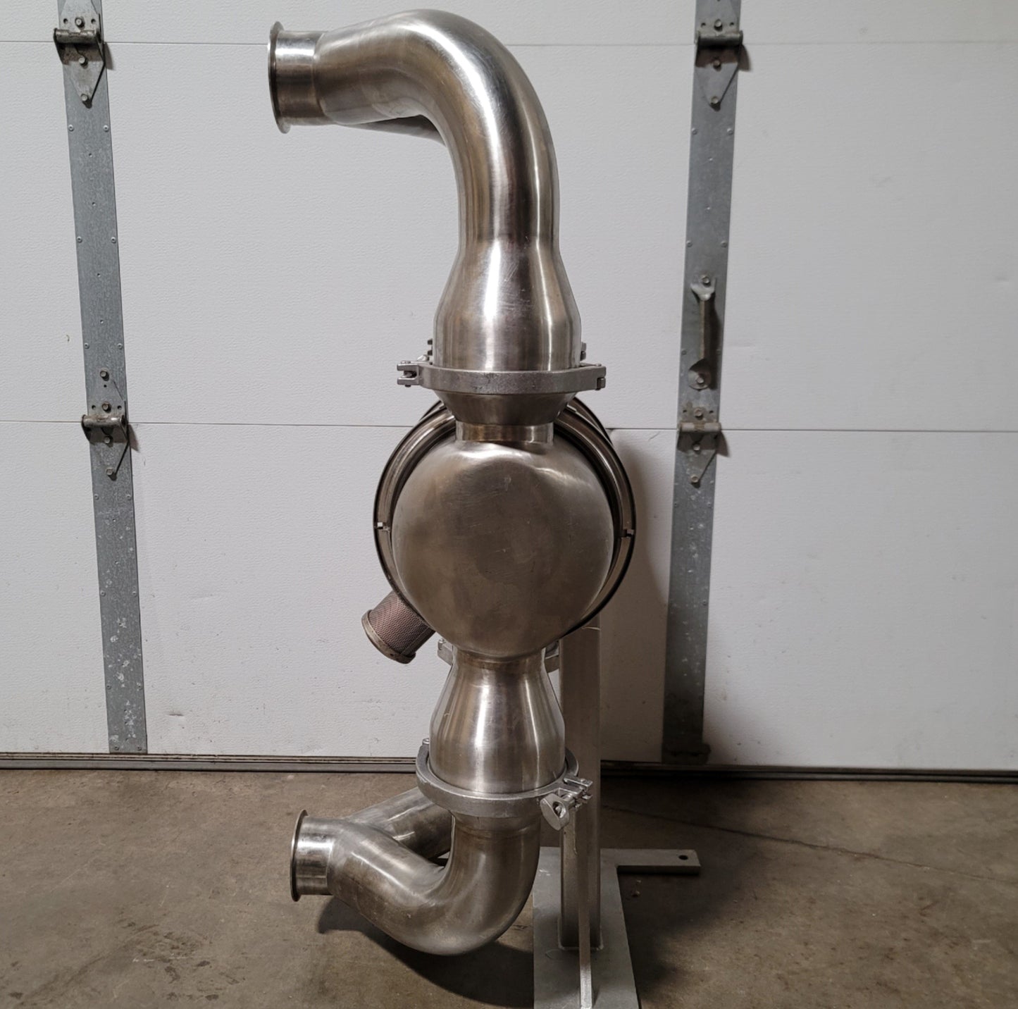 Used Graco SP4F.0000 SaniForce 2.0 HS Stainless Steel Pneumatic Diaphragm Pump 90GPM