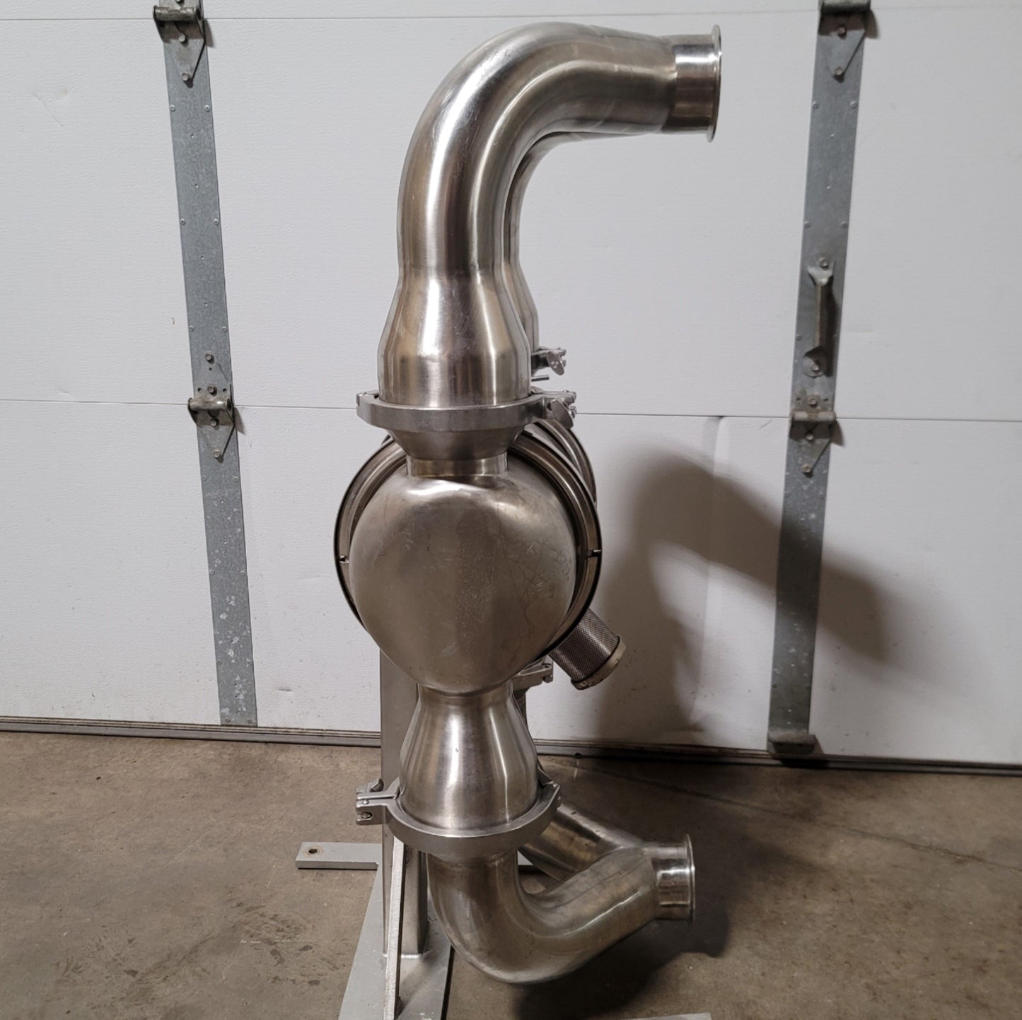 Used Graco SP4F.0000 SaniForce 2.0 HS Stainless Steel Pneumatic Diaphragm Pump 90GPM