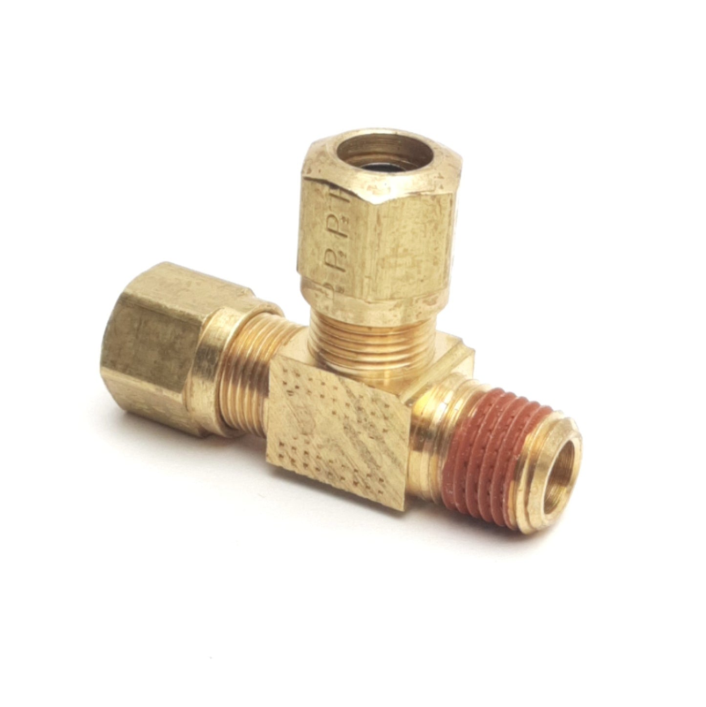 New – Open box Lot of 2 Parker XVS271NTA-6-4 Male Run Tee, 3/8in Diameter Tube to 1/4in NPT