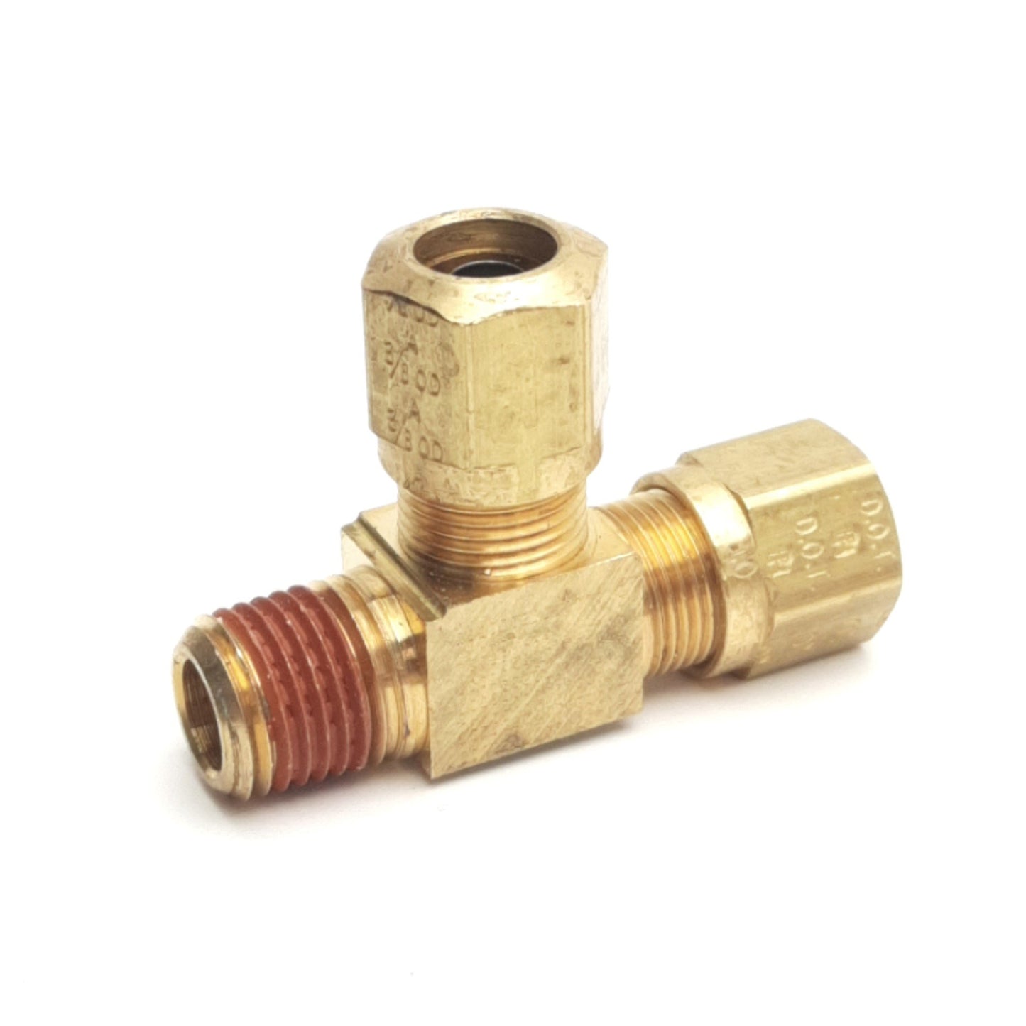 New – Open box Lot of 2 Parker XVS271NTA-6-4 Male Run Tee, 3/8in Diameter Tube to 1/4in NPT