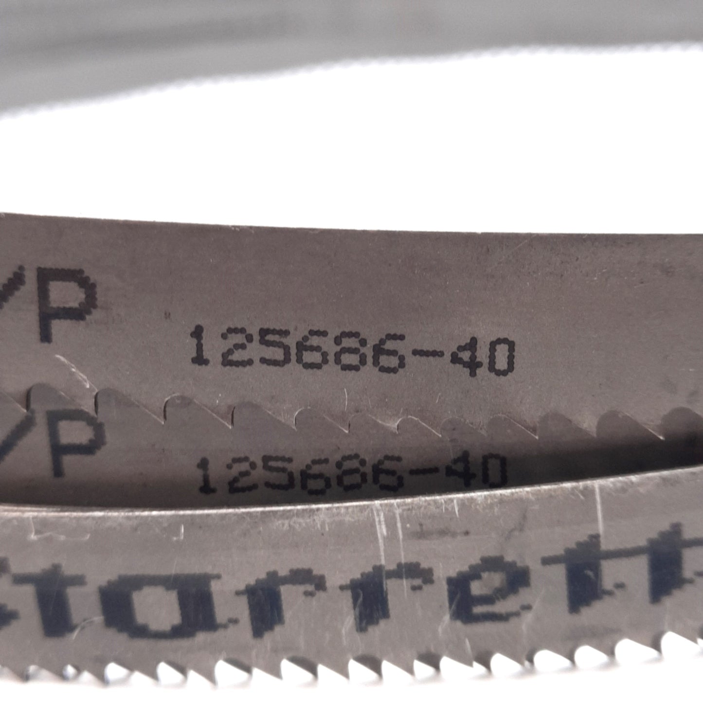 Open box Starrett 125686-40 Intenss Pro-Die Bandsaw Blade 12ft 11in, 1/2x0.025in, 6-10TPI