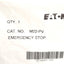 New Eaton M22-PV Emergency Stop Pushbutton Operator, E-Stop Push/Pull, 22.5mm