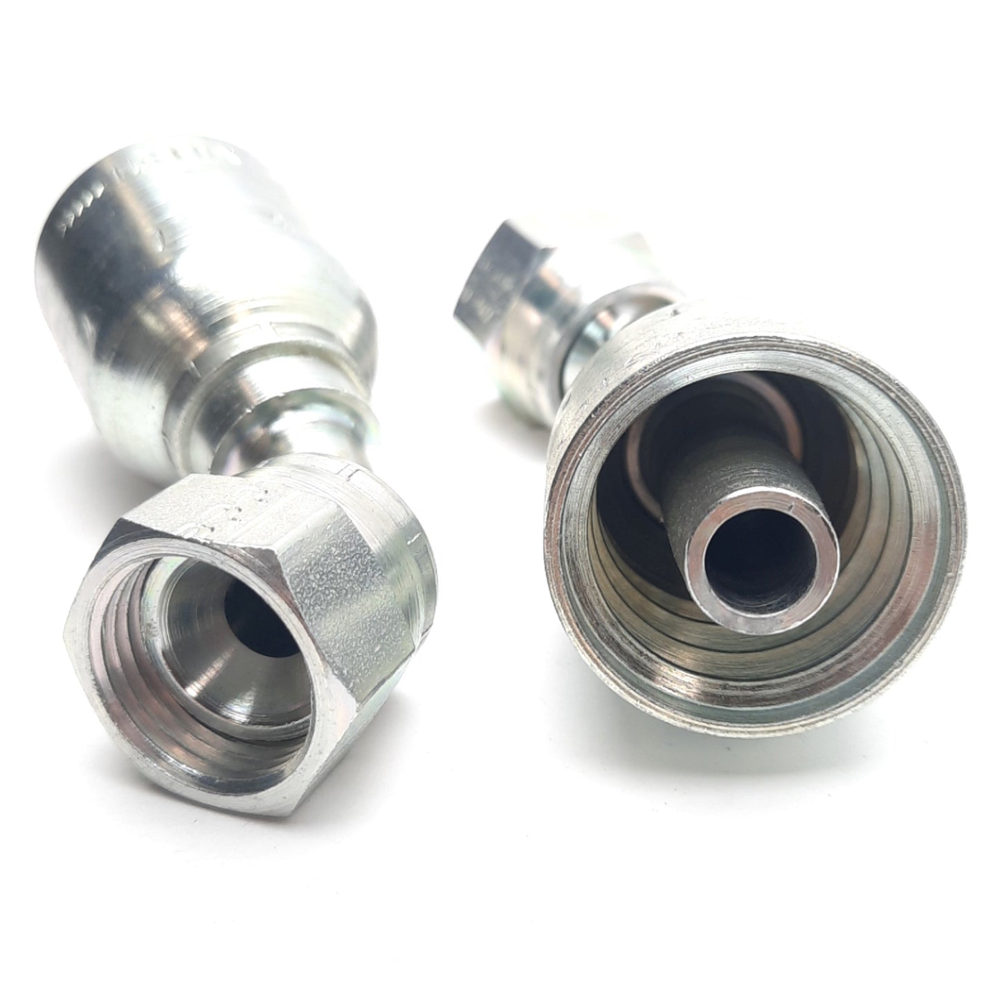 New – Open box Lot of 2 Parker 13771-10-8 Female JIC 37° Swivel 45° Elbow Crimp Fitting