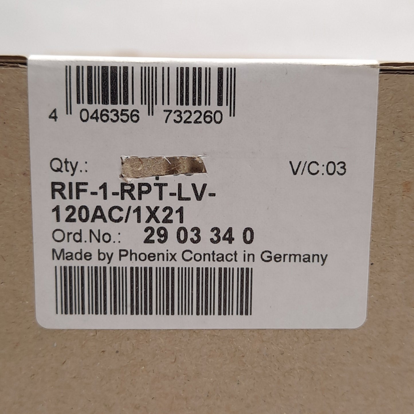New – Open box Lot of 4 Phoenix Contact RIF-1-RPT-LV-120AC/1X21 2903340 Relay Module, SPDT