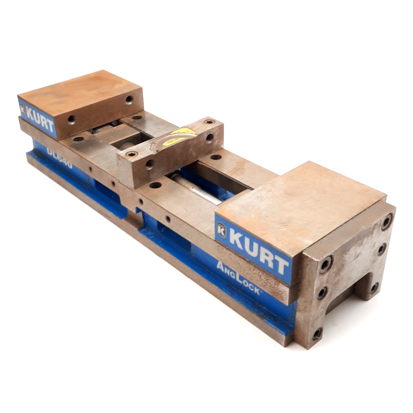 Used Kurt DL640 Double Lock Manual Machinist Vise, 6in Wide 23.25in Long 3/4in Drive