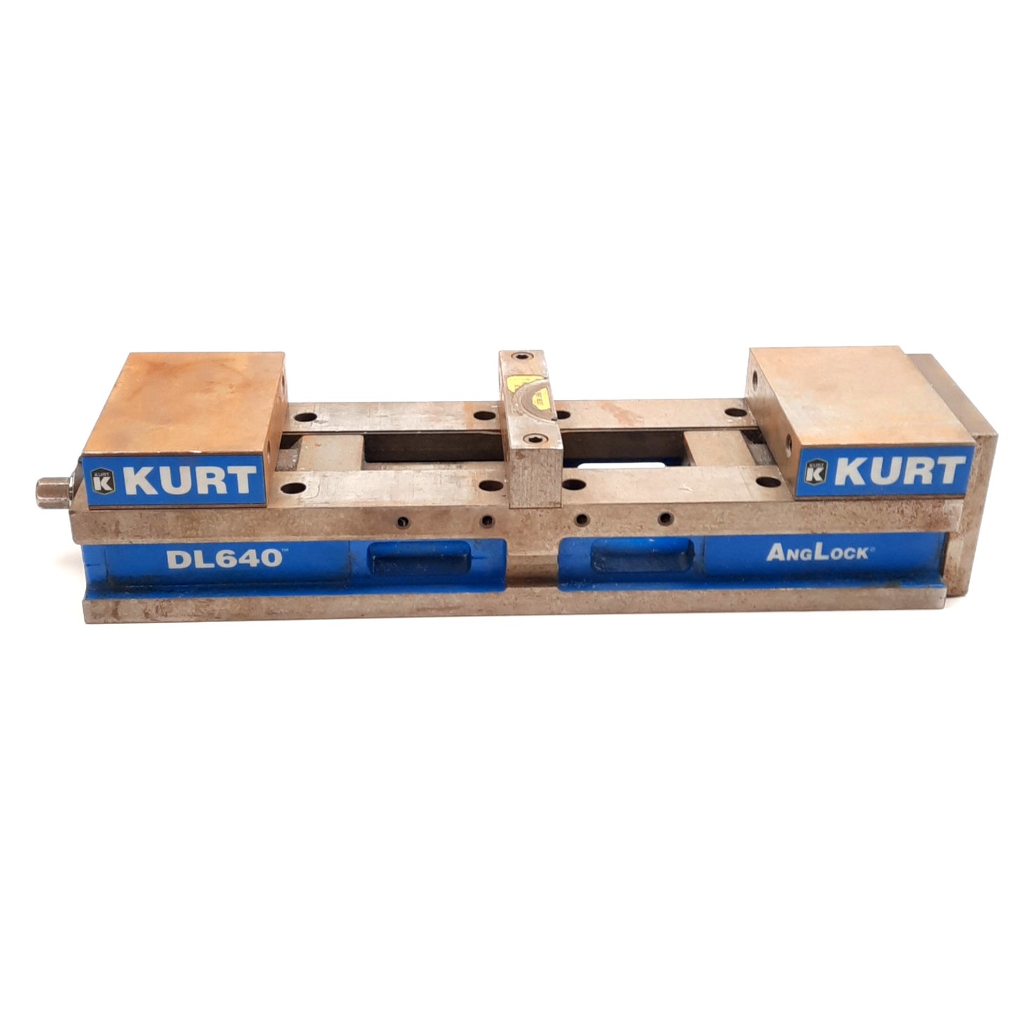 Used Kurt DL640 Double Lock Manual Machinist Vise, 6in Wide 23.25in Long 3/4in Drive