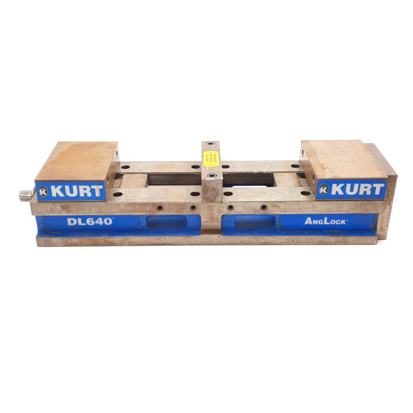Used Kurt DL640 Double Lock Manual Machinist Vise 6in Wide 23.25in Long 3/4in Drive