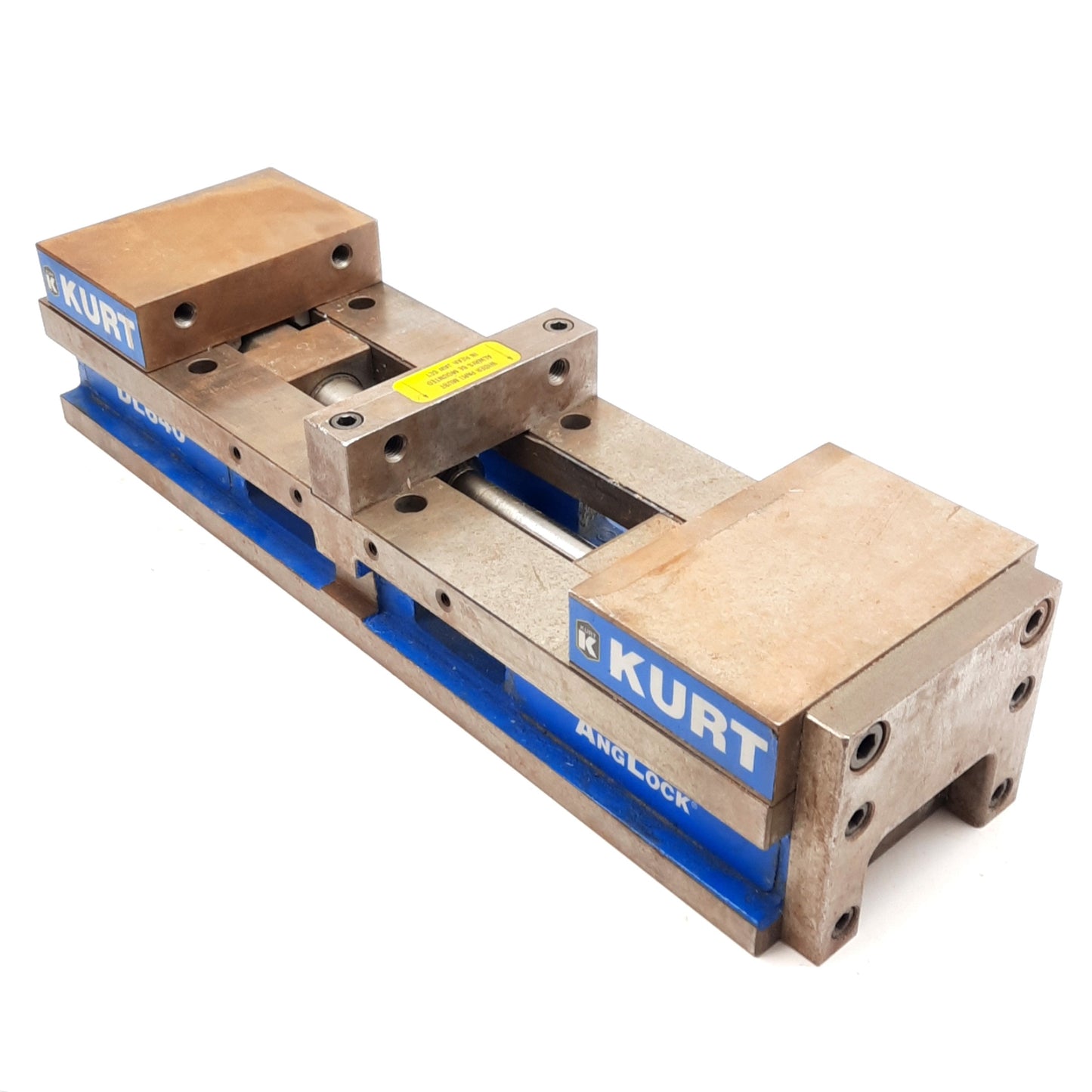 Used Kurt DL640 Double Lock Manual Machinist Vise 6in Wide 23.25in Long 3/4in Drive