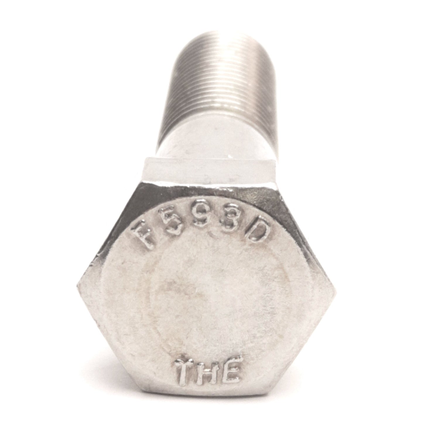 New – Open box Lot of 5 THE F593D Stainless Steel Hex Bolts, 3/4-10 Thread, 3.9in Length