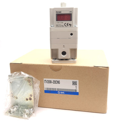New SMC ITV2091-212CN5 Electronic Vacuum Regulator, Rc 1/4in Ports, 1.3 to -80kPa