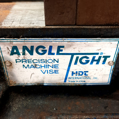 Used Angle Tight Precision Machine Vise 6in Jaw Width, 5.5in Opening, 3/4in Hex Drive