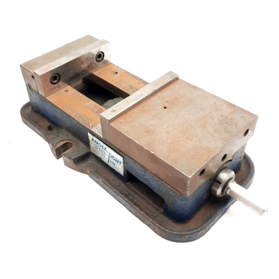 Used Angle Tight Precision Machine Vise 6in Jaw Width, 5.5in Opening, 3/4in Hex Drive