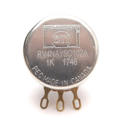New – Open box Lot of 3 Precision Electronics RV4NAYSD102A Potentiometer, 1-Turn, 1k Ohms ±10%