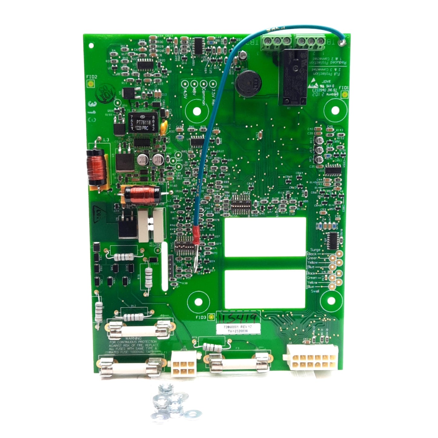 Used Emerson 7286001 Rev 17 Control Board For Emerson 560 Surge Protective Device