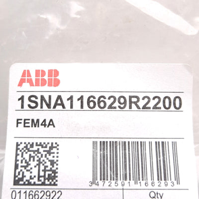 New Lot of 60 ABB FEM4A 1SNA116629R2200 Terminal Block End Plates, For ABB M4/6.4A