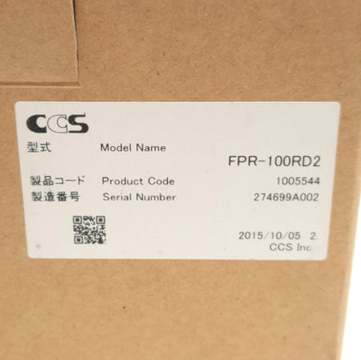 New CCS FPR-100RD2 Machine Vision Light Ring, Red, 24VDC, 100mm OD x 73mm ID