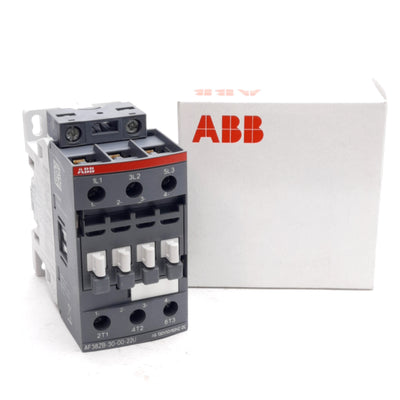 New ABB AF38ZB-30-00-22U Contactor, 3-Pole, 690VAC 50A, 48-130VAC/DC Coil, DIN Rail