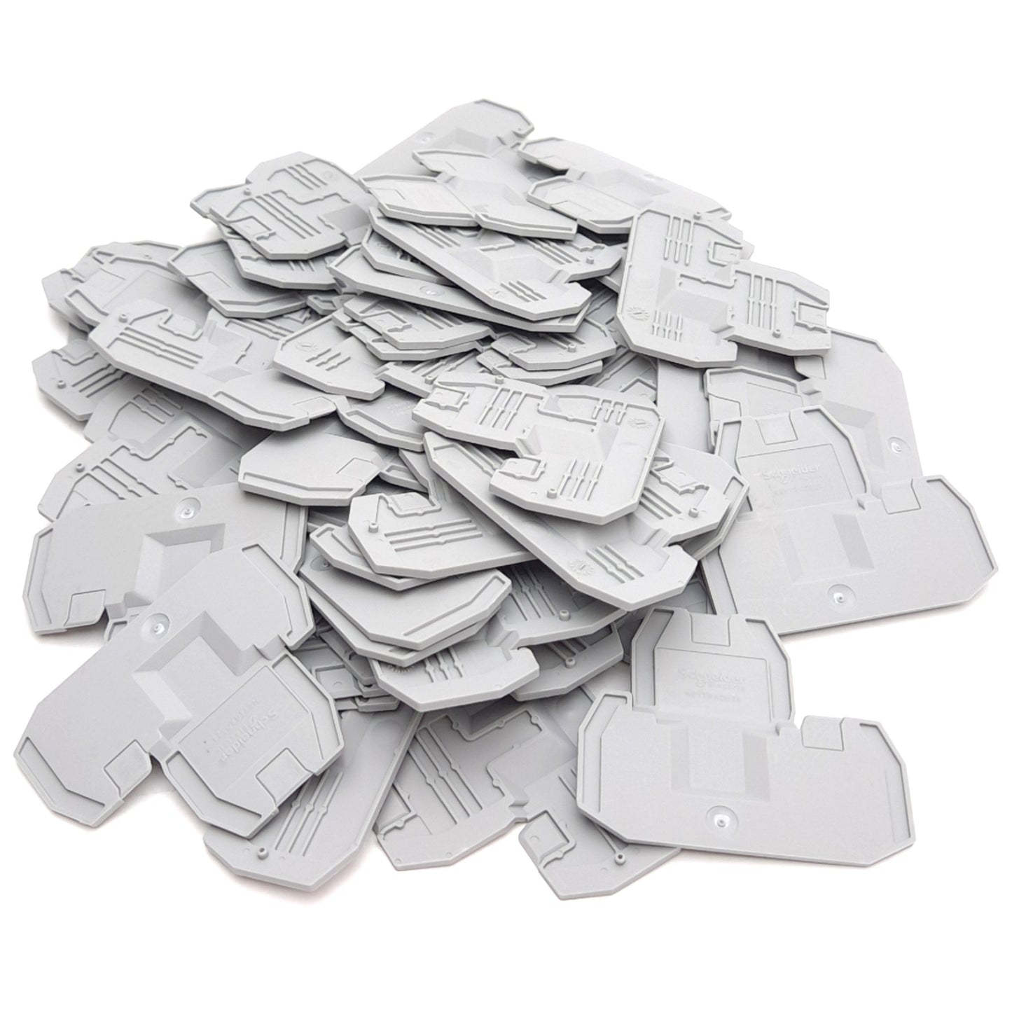 New – Open box Lot of 49 Schneider Electric NSYTRACE24 Terminal Block End Plate, For NSYTRV24D