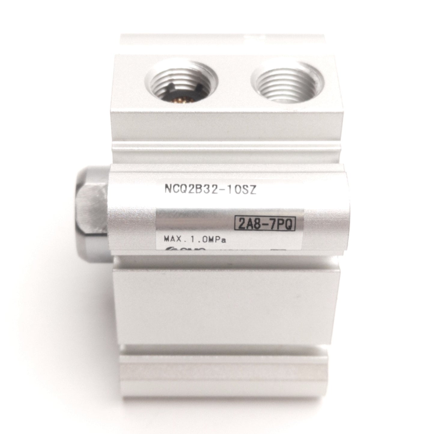 Used SMC NCQ2B32-10SZ Single Acting Pneumatic Cylinder, 32mm Bore, 10mm Stroke, R1/8