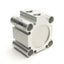 Used SMC NCQ2B32-10SZ Single Acting Pneumatic Cylinder, 32mm Bore, 10mm Stroke, R1/8
