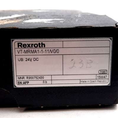 New – Open box Rexroth VT-MRMA1-1-11/V0/0 Valve Amplifier, 24VDC, 4-20mA/0-10V Input, DIN Rail