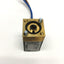 Used Burkert 0201 A 1/16 FKM BR 2-Way Solenoid Plunger Valve, 12VDC Coil, 0-87psi