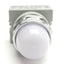 Used Lot of 2 Idec APW299-W-120V LED Dome Pilot Indicator Lights White, 120VAC
