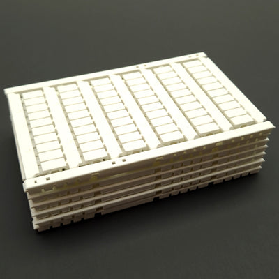 New – Open box Lot of 420 Schneider Electric NSYTRABPV6 Terminal Block Marking Cards, 6mm Wide