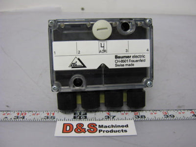 Used Baumer Electric 56A4016 ASIA Sensor Interface Module 4 In/200mA *Broken Mount*