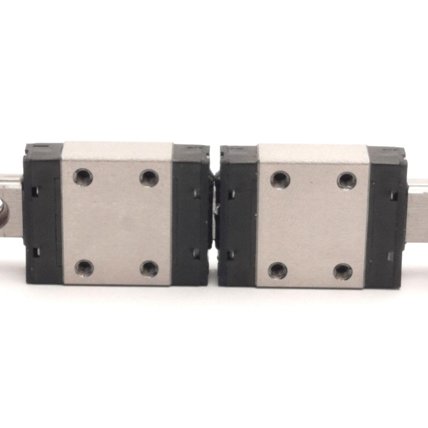 Used Misumi SSEB8 Linear Guide Rail W/ 2x Linear Blocks, 100mm Rail, M2x2.5