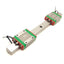 Used Hiwin MGN15CH Linear Guide Rail W/ Two Carriages, 200mm Rail, 4.61kN Load