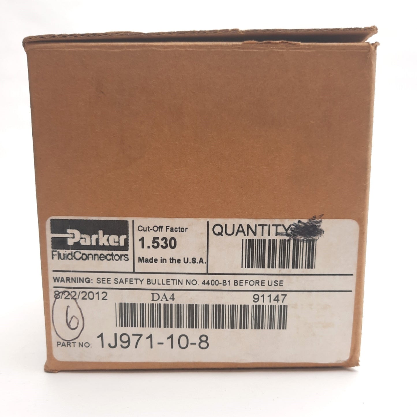 New – Open box Parker 1J971-10-8 Female Seal-Lok Hydraulic Hose Fitting 5/8" NPT