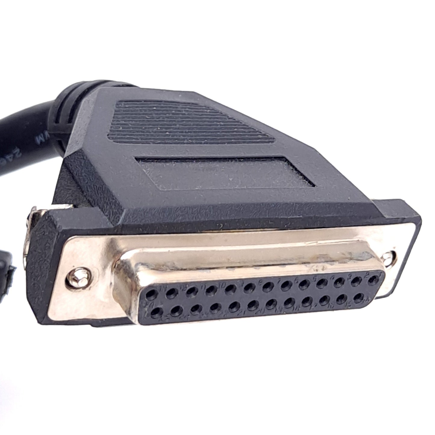 Used Microscan 61-000032-01 Barcode Scanner Cable, DB25 M/F, Quadruz EZ to IB-150, 2m