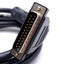 Used Microscan 61-000032-01 Barcode Scanner Cable, DB25 M/F, Quadruz EZ to IB-150, 2m