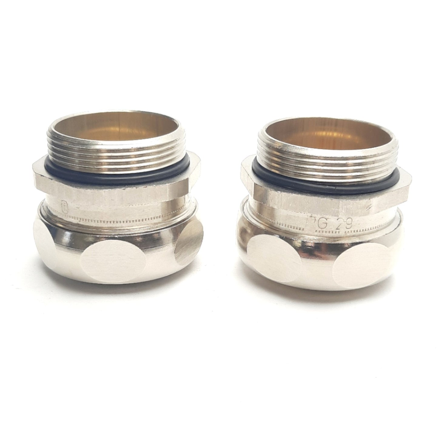 New – Open box Lot of 2 Silvyn 61795145 Brass Conduit Connectors PG 29, TPE Seal