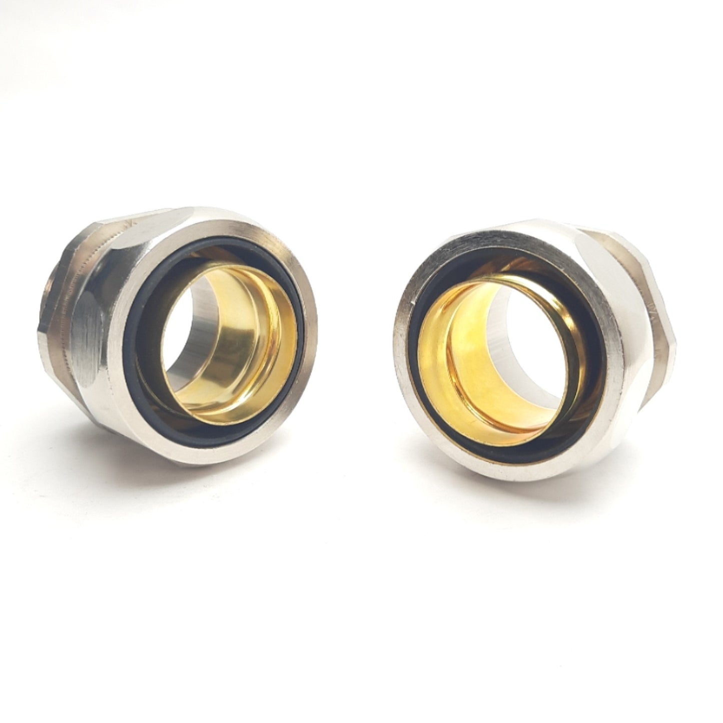 New – Open box Lot of 2 Silvyn 61795145 Brass Conduit Connectors PG 29, TPE Seal