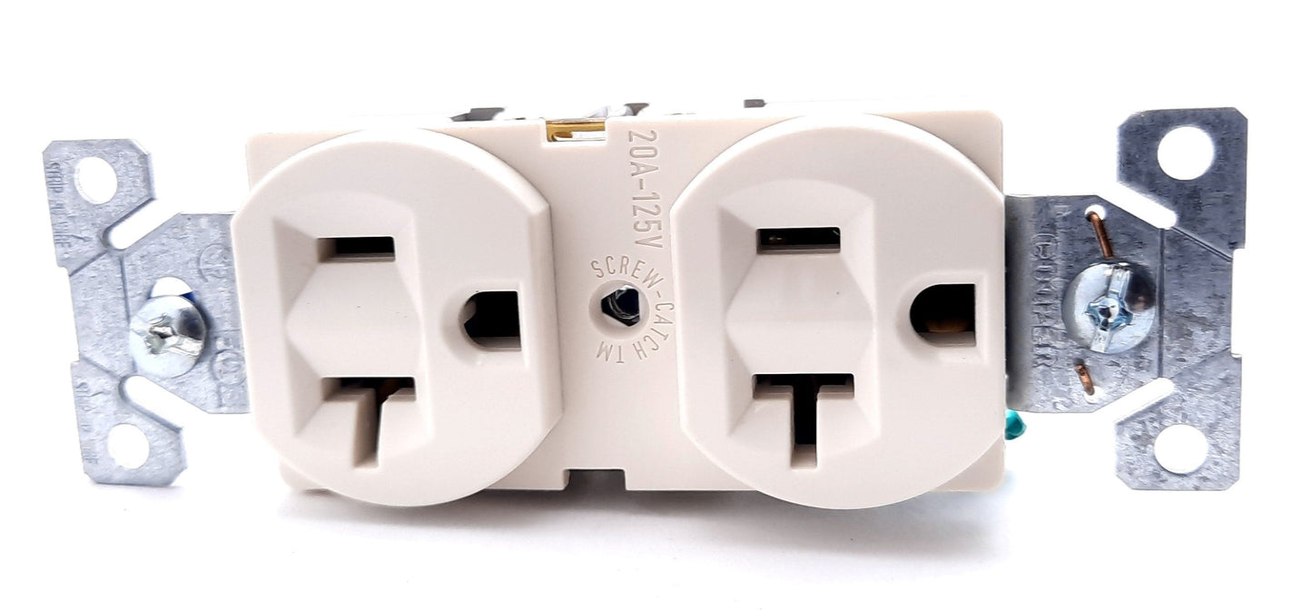 New Lot of 10 Arrow Hart 5362LA Duplex Receptacle 125VAC, 20A, 2 Pole, 3 Wire