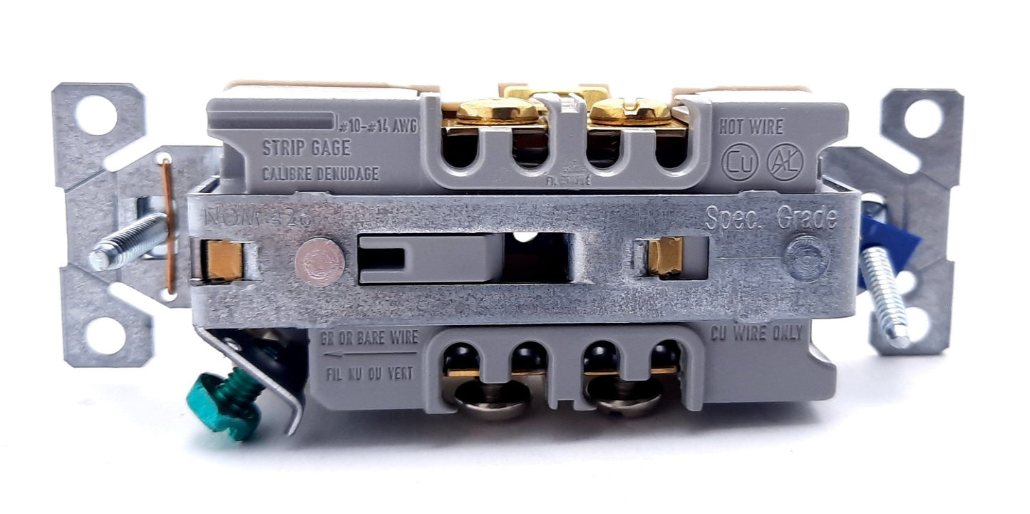 New Lot of 10 Arrow Hart 5362LA Duplex Receptacle 125VAC, 20A, 2 Pole, 3 Wire