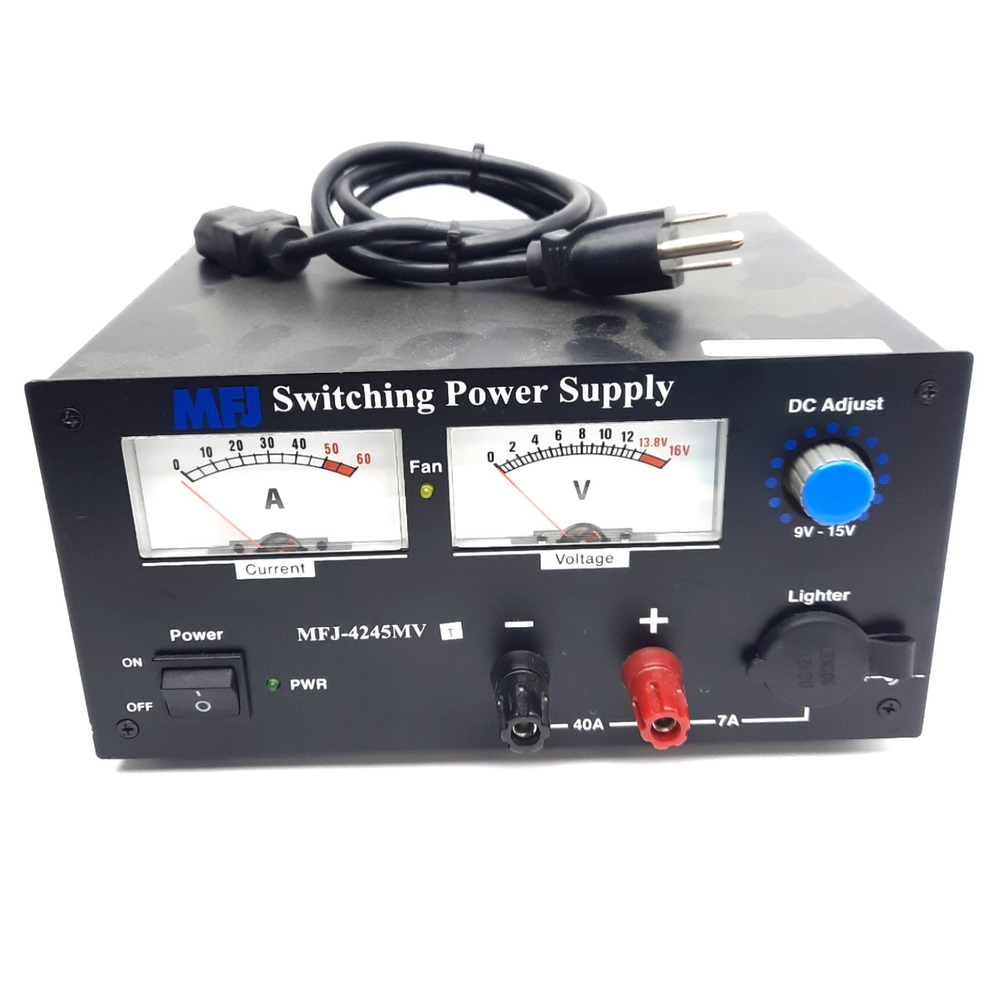 Used MFJ MFJ-4245MV Switching Power Supply 45A 15VDC Max, 120/240VAC Supply