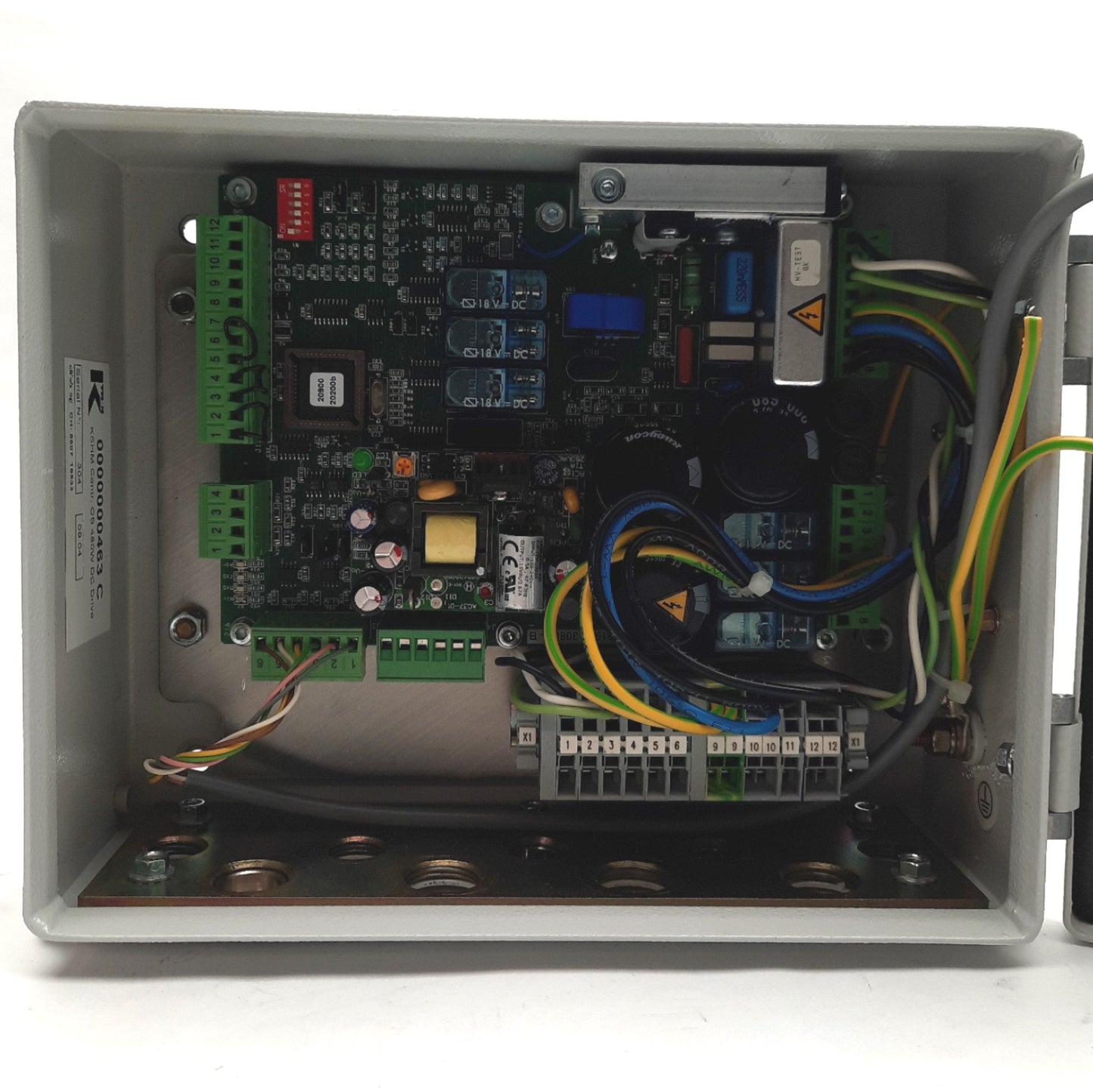 Used K-Tron KSHM CH5507 18533 Smart HIPO Feeder Controller OB, 450W DC Drive